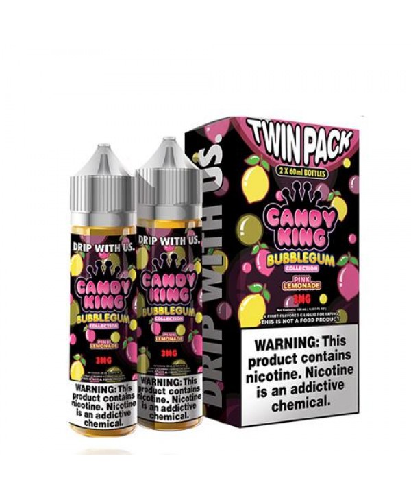Candy King Twin Pack Bubblegum Pink Lemonade 2x60ml Vape Juice