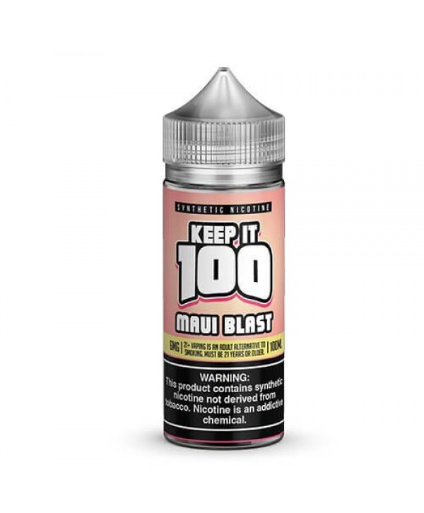 Maui Blast 100ml Synthetic Nicotine Vape Juice - Keep It 100