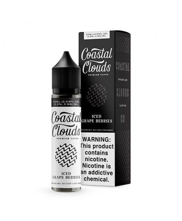 Coastal Clouds ICED Grape Berries 60ml Vape Juice