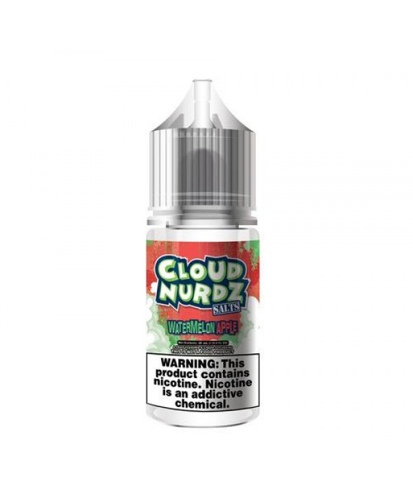 Cloud Nurdz Salts Watermelon Apple 30ml Nic Salt Vape Juice