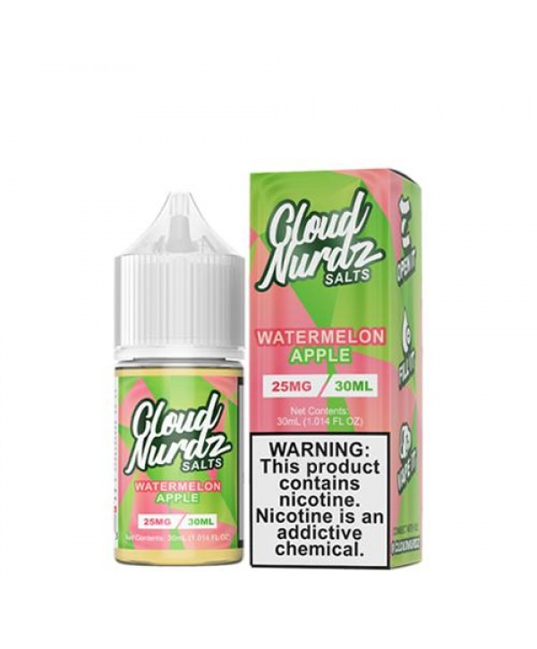 Cloud Nurdz Salts Watermelon Apple 30ml Nic Salt Vape Juice