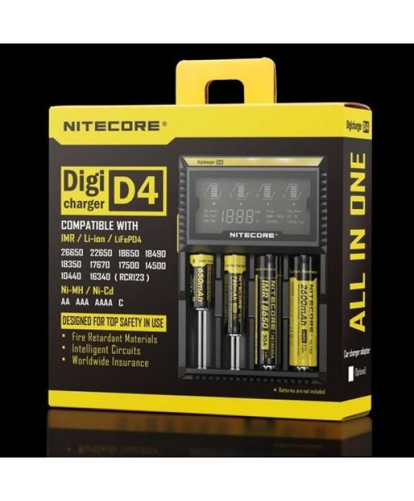 Digicharger D4 Charger - Nitecore (Four-Slot)