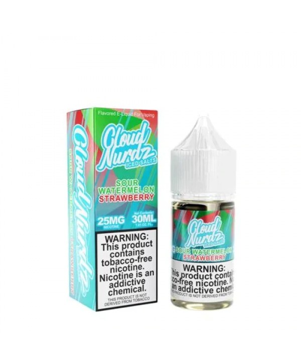 Sour Watermelon Strawberry Iced 30ml TF Vape Juice - Cloud Nurdz