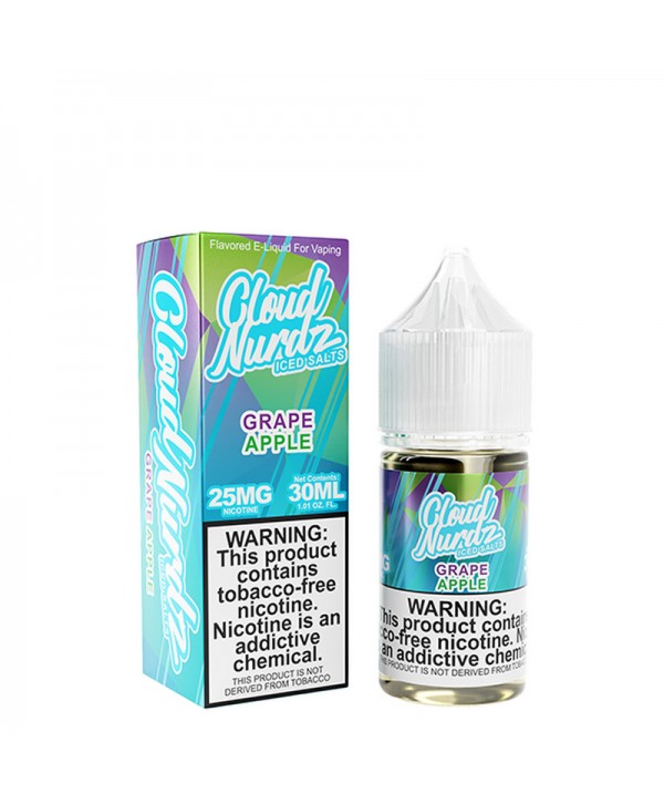 Grape Apple Iced 30ml TF Nic Salt Vape Juice - Cloud Nurdz