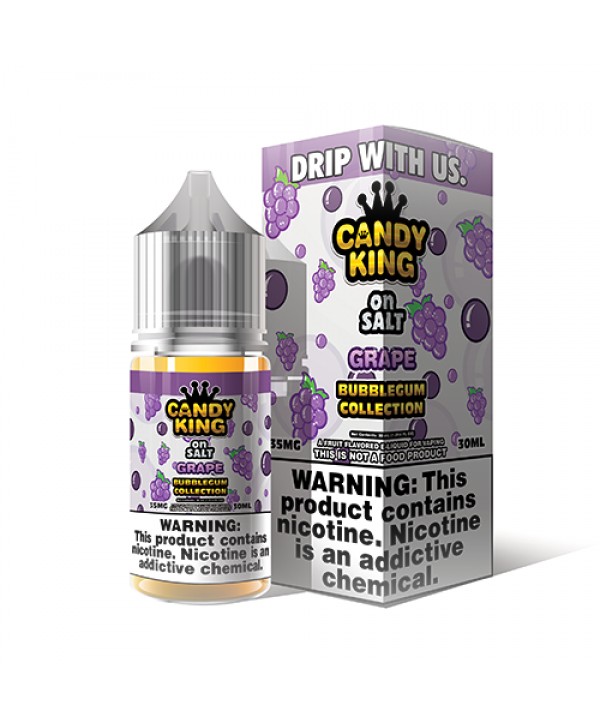 Candy King Bubblegum Salt Grape 30ml Nic Salt Vape Juice