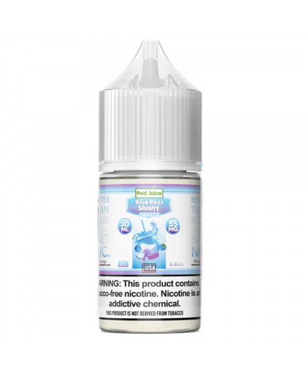 Pod Juice Blue Razz Slushy Freeze TF 30ml Nic Salt Vape Juice