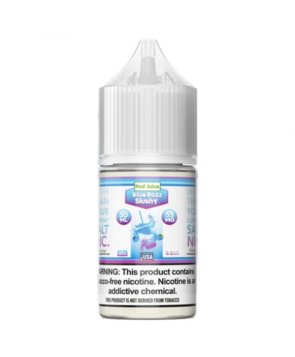 Pod Juice Blue Razz Slushy TF 30ml Nic Salt Vape Juice