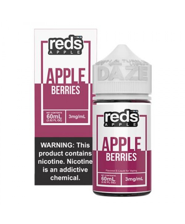 7 Daze Reds Apple EJuice - Berries 60ml Vape Juice