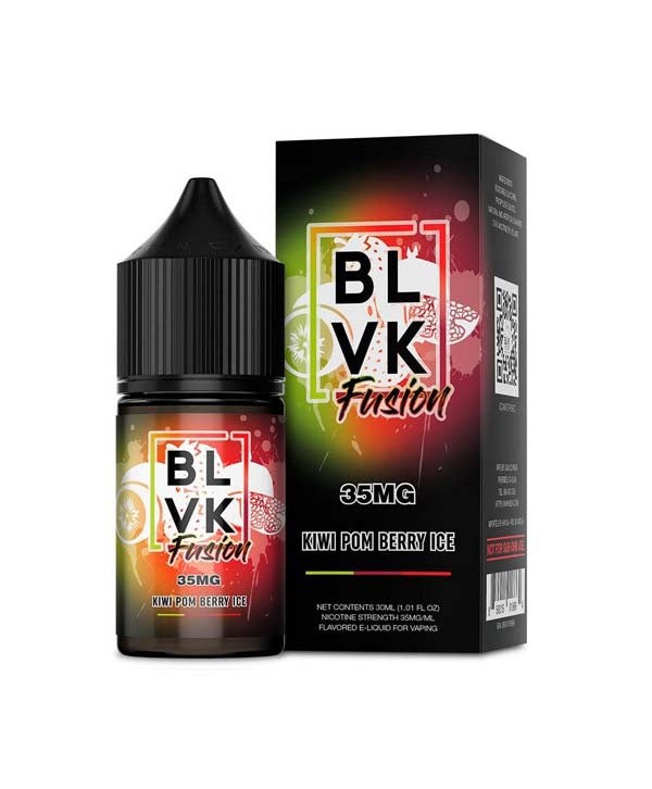 BLVK Fusion Salts Kiwi Pom Berry Ice 30ml Nic Salt Vape Juice