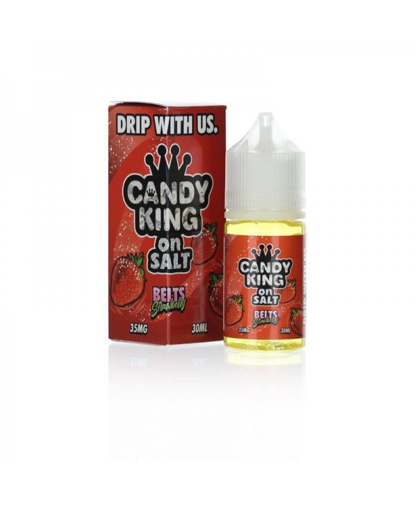 Candy King On Salt Sour Strawberry Belts 30ml Nic Salt Vape Juice