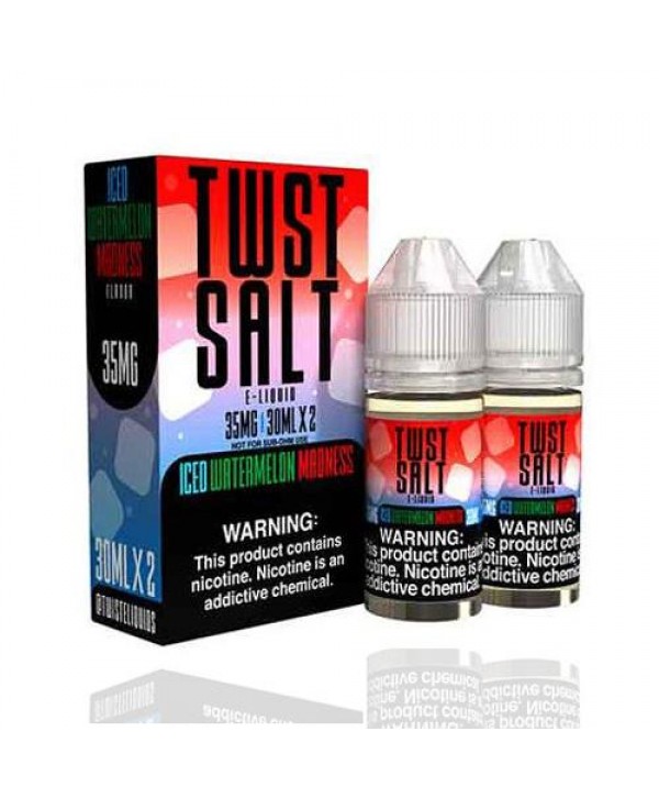 Watermelon Madness ICED 2x 30ml (60ml) Nic Salt Vape Juice - Twist E-Liquids