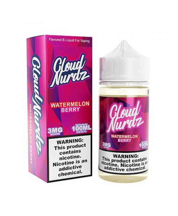 Cloud Nurdz Watermelon Berry 100ml Synthetic Vape Juice
