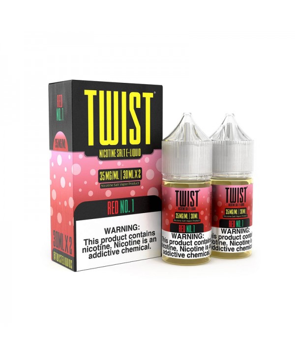 Red No.1 2x 30ml (60ml) Nic Salt Vape Juice - Twist E-Liquids