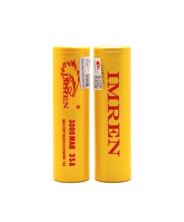 IMREN 18650 3000mAh 15A-35A Battery (2pcs)