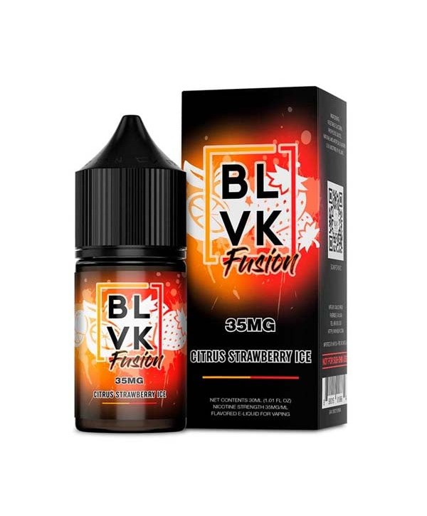 BLVK Fusion Salts Citrus Strawberry Ice 30ml Nic Salt Vape Juice