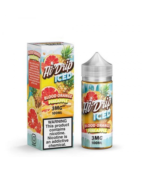 Hi-Drip Blood Orange Pineapple Iced 100ml Vape Juice