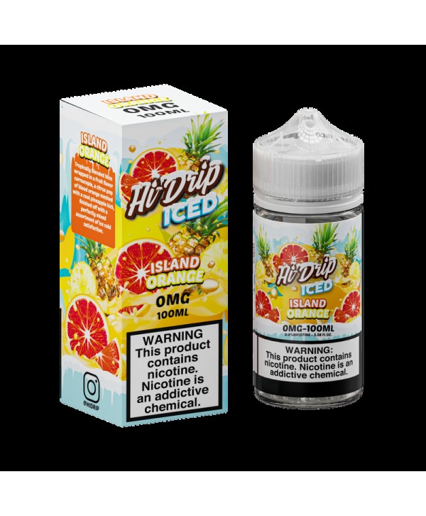 Hi-Drip Blood Orange Pineapple Iced 100ml Vape Juice