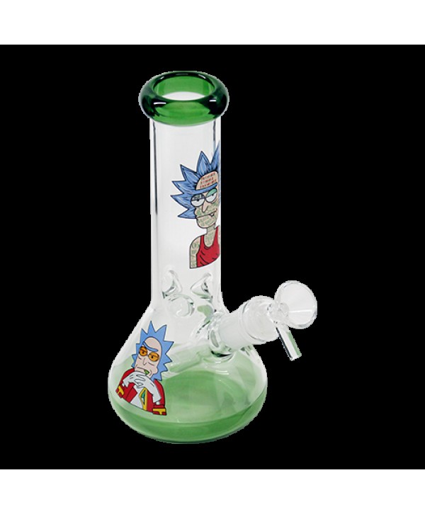 Rick & Morty Glass Beaker Bong Default Title