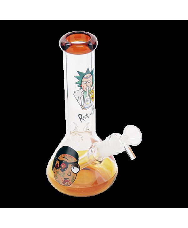 Rick & Morty Glass Beaker Bong Default Title