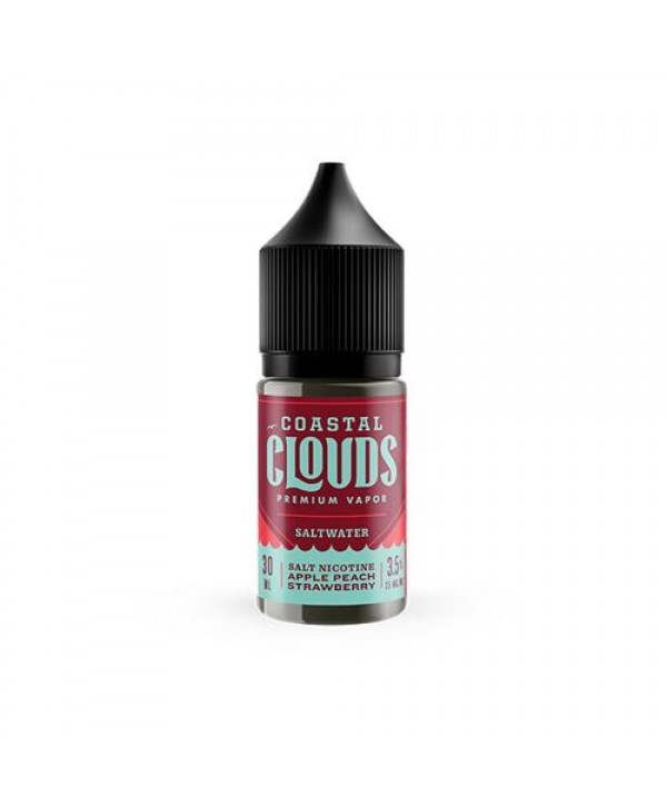 Coastal Clouds Saltwater Apple Peach Strawberry 30ml Nic Salt Vape Juice