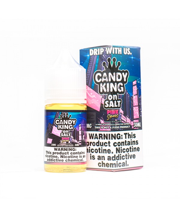 Candy King On Salt Pink Squares 30ml Nic Salt Vape Juice