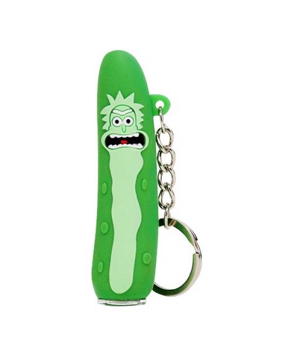 Mini Pickle Rick Keychain Chillum