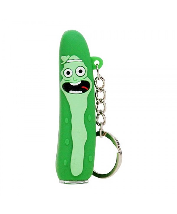 Mini Pickle Rick Keychain Chillum