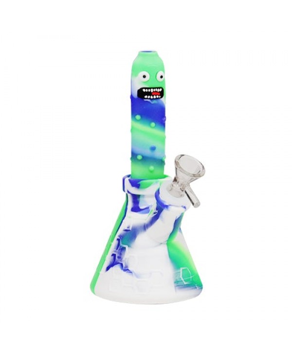 Pickle Rick Silicone Bong