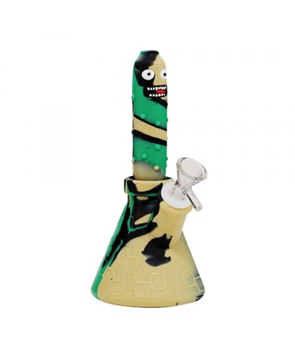 Pickle Rick Silicone Bong