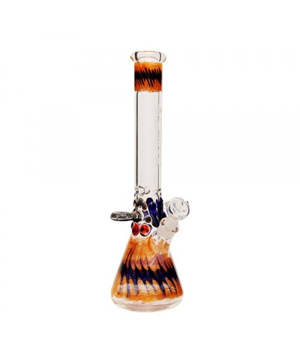 AMG 18" Glass Beaker Bong w- Accents (7mm Thick)