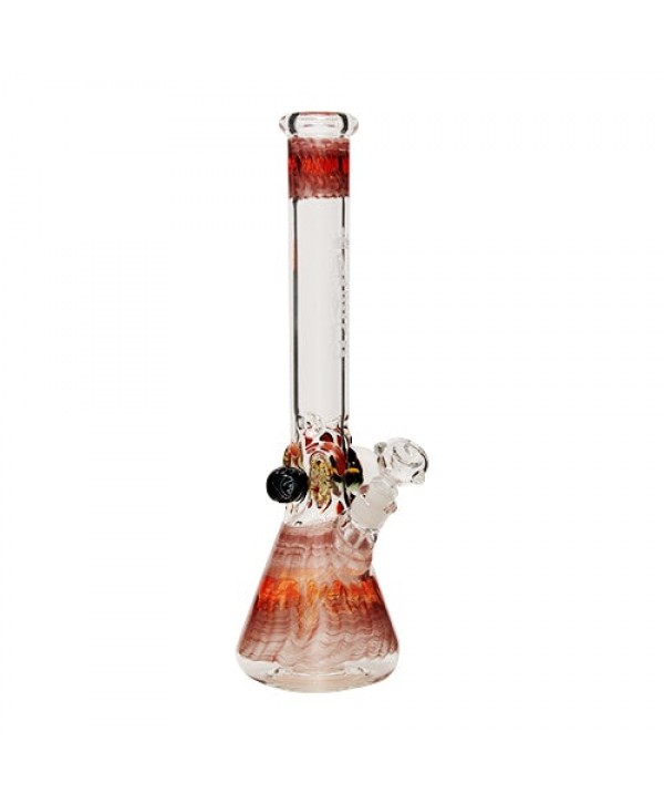AMG 18" Glass Beaker Bong w- Accents (7mm Thick)