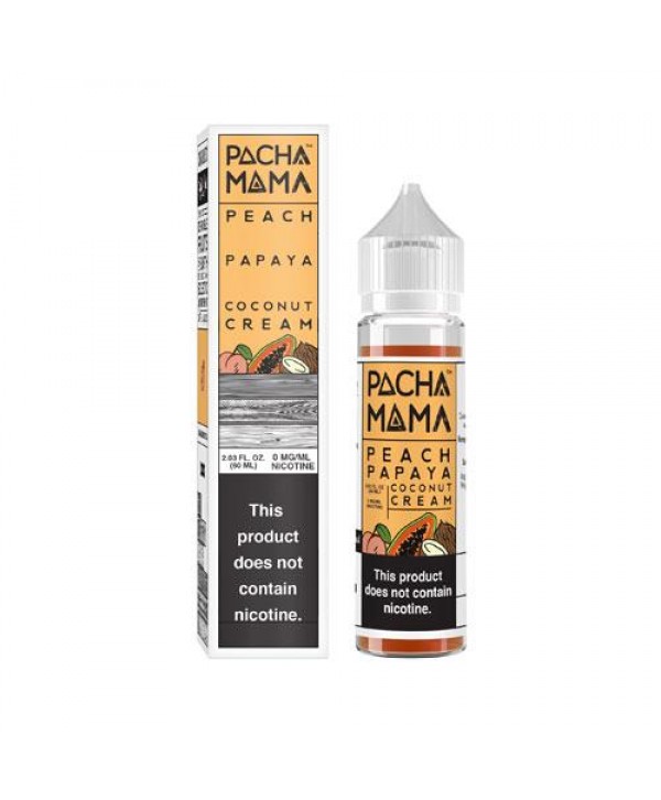 Pachamama Peach Papaya and Coconut Cream 60ml Vape Juice