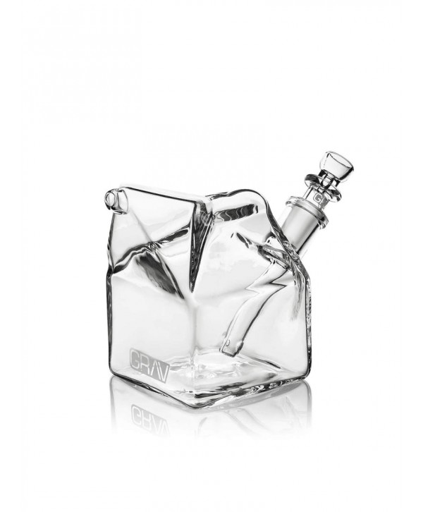 GRAV Glass Milk Carton Bubbler