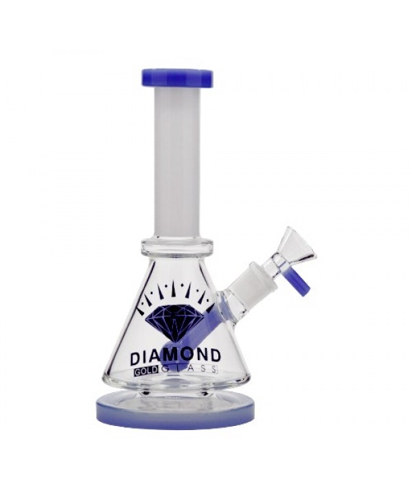 Diamond Glass 5" Triangular Mini Beaker Bong Default Title