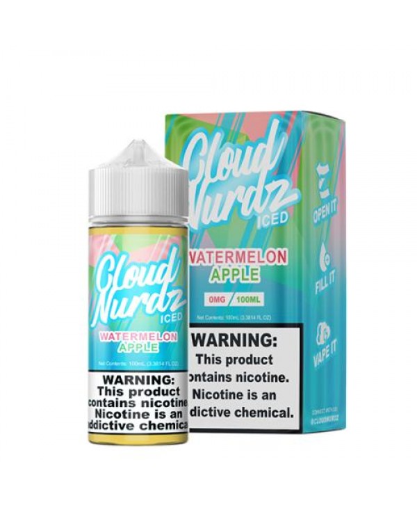 Cloud Nurdz Watermelon Apple ICED 100ml Vape Juice