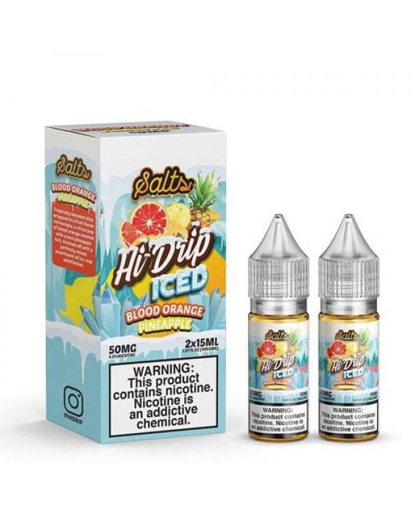 Hi-Drip Salts Blood Orange Pineapple Iced 30ml Nic Salt Vape Juice