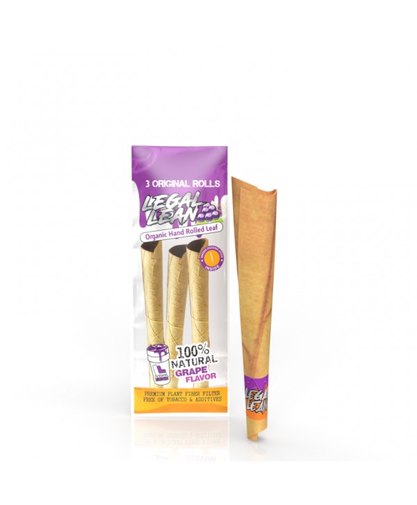 Legal Lean King Size Natural Leaf Cone Wraps (3x Pack)