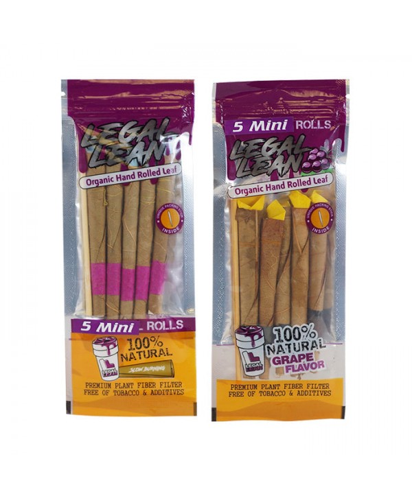 Legal Lean Minis Natural Leaf Cone Wraps (5x Pack)