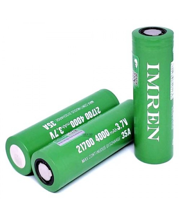 Imren 21700 4000mAh 35A Battery - Pack of 2