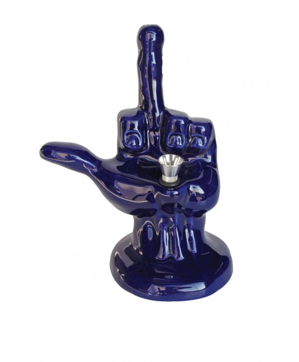 JM Waterpipes Ceramic Middle Finger Bong Default Title