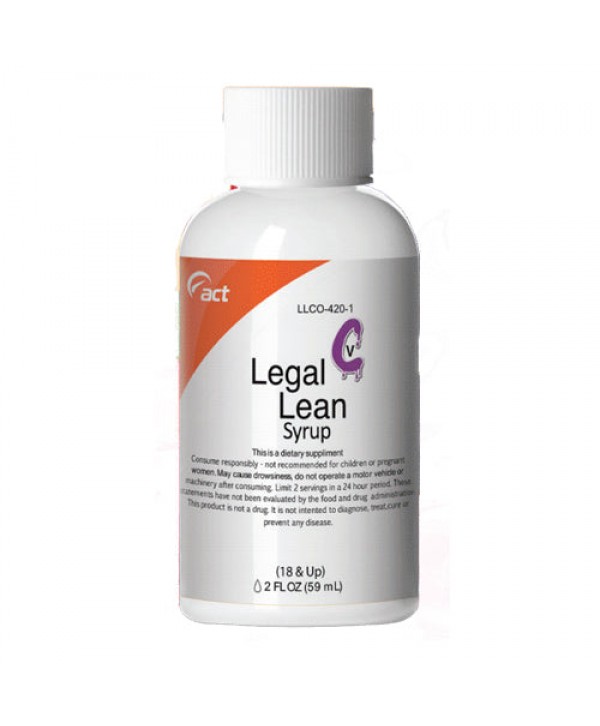 Legal Lean 2oz Syrup Bottle