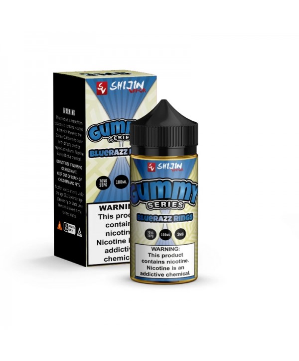 Shijin Gummy Series Blue Razz Rings 100ml Vape Juice