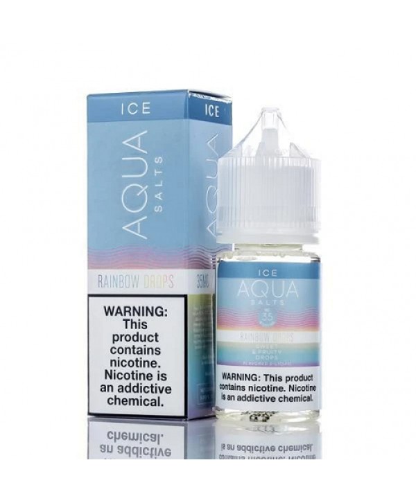 Aqua Synthetic Nicotine Menthol Drops 30ml Nic Salt Vape Juice