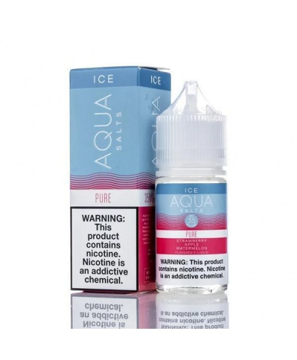 Aqua Synthetic Nicotine Pure Menthol 30ml Nic Salt Vape Juice