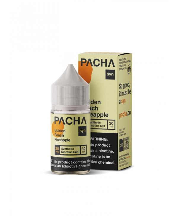 PACHA syn Golden Peach Pineapple 30ml Nic Salt Vape Juice - Pachamama