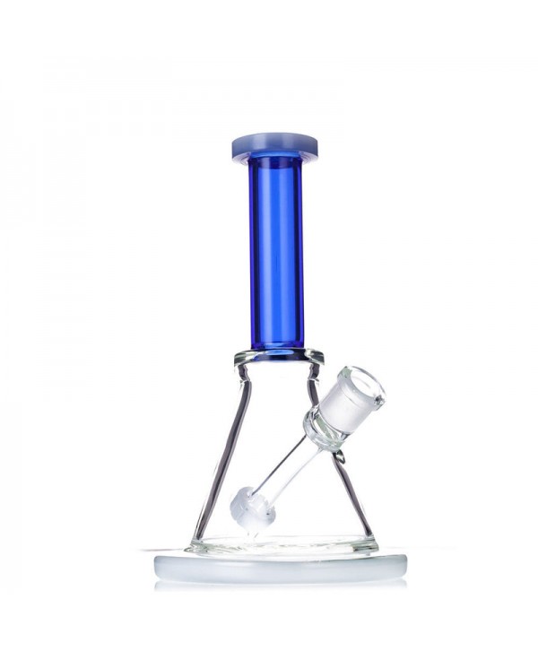 8" Triangular Bong w- Built-In Downstem