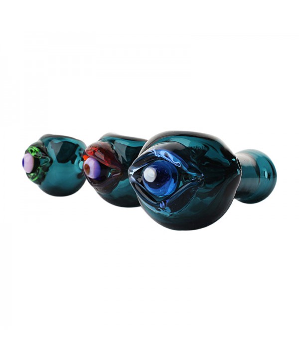 Bjorn Jorgøn Blue 3D Eyeball Hand Pipe