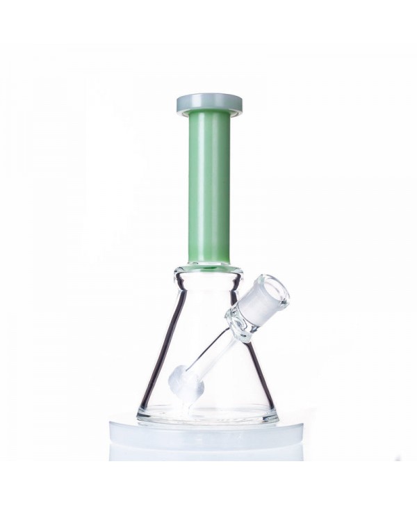 8" Triangular Bong w- Built-In Downstem