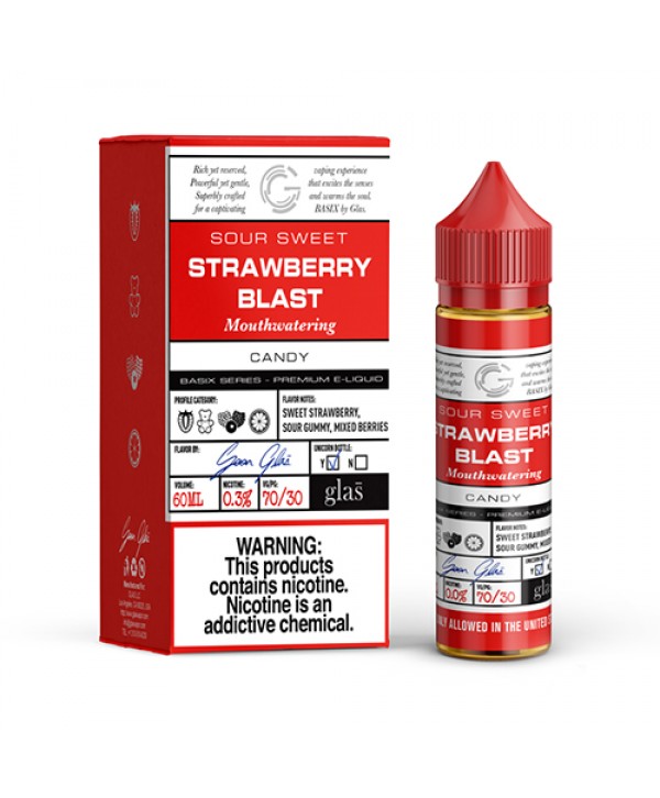 Basix Series by Glas Vapors -Strawberry Gummy Vape Juice (60mL)