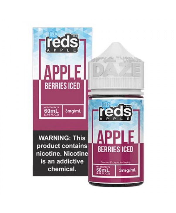 7 Daze Reds Apple EJuice - Berries ICED 60ml Vape Juice